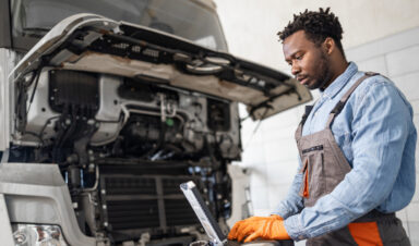 Commercial truck inspection following a Missouri truck accident